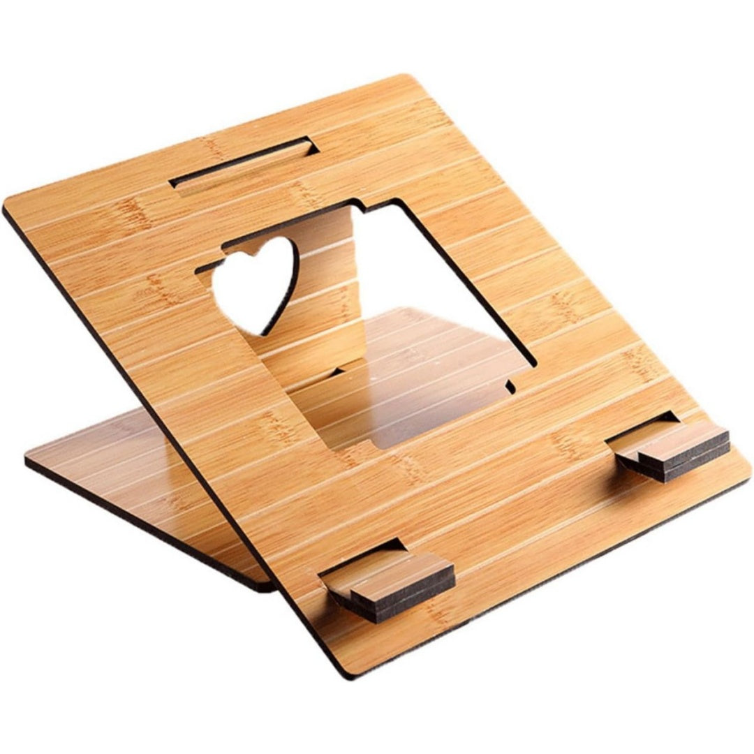 Zuverlaessiges Laptopstaender fuer Reisen aus Holz